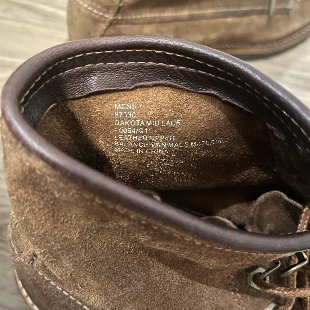 Frye Dakota Men's Lace-Up Suede Leather Boots - Tan - Picture 4 of 5